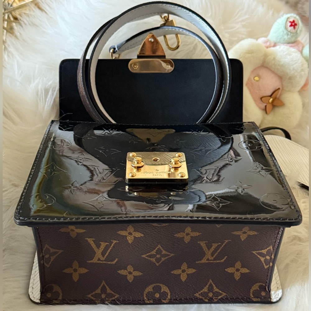 💯AUTHEN LOUIS VUITTON SPRING STREET NM MONOGRAM/VERNIS/EPI SHOULDER  HANDBAG - Picture 11 of 17